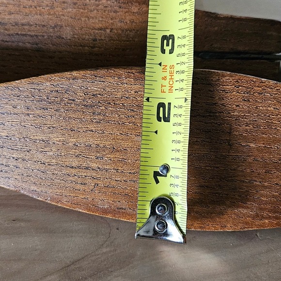 Antique KHS Ice Skates Pair | Wooden Tie-On Skates | Forged Steel Runners c1900 - Picture 4 of 7